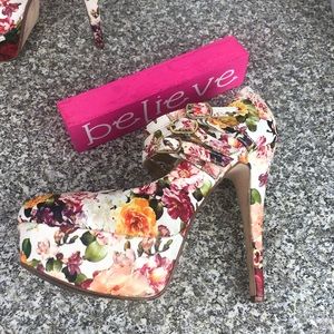 Floral Platform Stilettos